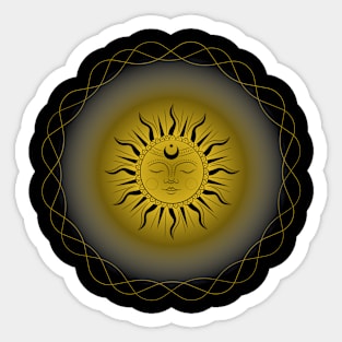 Peaceful Father Sun. Astrology. Sticker